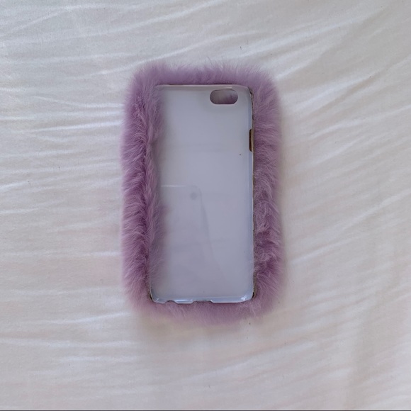 Fluffy Purple iPhone 6 Case - Picture 2 of 2